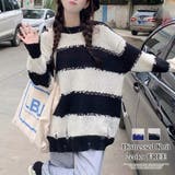 ダメージ加工ニット レディース トップス | Amulet | 詳細画像1 