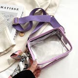 スカーフ付きクリアバッグ レディース かばん | Amulet | 詳細画像15