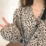 レオパード柄ブラウス レディース ショート丈トップス | Amulet | 詳細画像12 