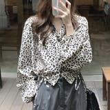 レオパード柄ブラウス レディース ショート丈トップス | Amulet | 詳細画像2 