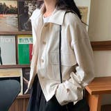 ショート丈ジャケット レディース アウター | Amulet | 詳細画像10 