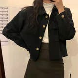 ショート丈ジャケット レディース アウター | Amulet | 詳細画像2 