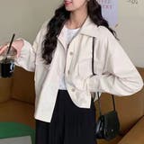 ショート丈ジャケット レディース アウター | Amulet | 詳細画像3 