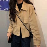 ベージュ | ショート丈ジャケット レディース アウター | Amulet