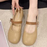 ストラップ付きフラットパンプス レディース 靴 | Amulet | 詳細画像4 