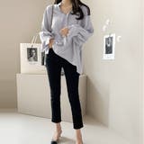 スリット入りVネックブラウス レディース トップス | Amulet | 詳細画像3