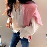 スリット入りVネックブラウス レディース トップス | Amulet | 詳細画像8