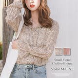 小花柄シフォンブラウス レディース トップス | Amulet | 詳細画像1 