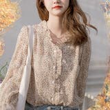 小花柄シフォンブラウス レディース トップス | Amulet | 詳細画像13 