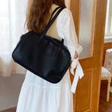 ブラック | フェイクレザートートバッグ レディース かばん | Amulet