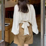 ドット柄バックリボンブラウス レディース トップス | Amulet | 詳細画像10