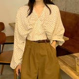 ドット柄バックリボンブラウス レディース トップス | Amulet | 詳細画像8