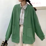 グリーン | オーバーサイズカーディガン レディース トップス | Amulet