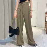 サイドリボンワイドパンツ レディース ボトムス | Amulet | 詳細画像3 