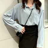 長袖シンプルシャツ ブラウス レディース | Amulet | 詳細画像8 