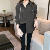 オーバーサイズシンプルシャツ レディース トップス | Amulet | 詳細画像2 