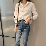 オーバーサイズシンプルシャツ レディース トップス | Amulet | 詳細画像3 