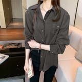 オーバーサイズシンプルシャツ レディース トップス | Amulet | 詳細画像9 