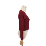 フェイクボタンリブトップス カットソー レディース | Amulet | 詳細画像13 