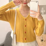 フェイクボタンリブトップス カットソー レディース | Amulet | 詳細画像7 