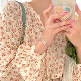 花柄フェミニンブラウス レディース トップス | Amulet | 詳細画像11 