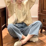 花柄フェミニンブラウス レディース トップス | Amulet | 詳細画像12 