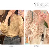 花柄フェミニンブラウス レディース トップス | Amulet | 詳細画像5 