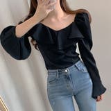 ベルスリーブフリルブラウス レディース トップス | Amulet | 詳細画像14 