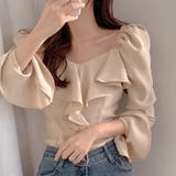 ベルスリーブフリルブラウス レディース トップス | Amulet | 詳細画像3 