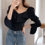 ベルスリーブフリルブラウス レディース トップス | Amulet | 詳細画像9 