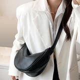 ブラック | 2WAYハーフムーンバッグ バック レディース | Amulet