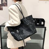 ブラック | 型押し大容量バッグ バック レディース | Amulet