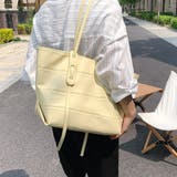 イエロー | 型押し大容量バッグ バック レディース | Amulet