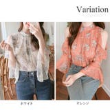 肩開き花柄ブラウス シャツ レディース | Amulet | 詳細画像5