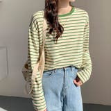 ボーダーロングTシャツ ロンT レディース | Amulet | 詳細画像2