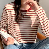 ボーダーロングTシャツ ロンT レディース | Amulet | 詳細画像3