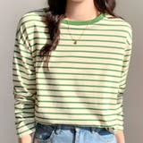 ボーダーロングTシャツ ロンT レディース | Amulet | 詳細画像8