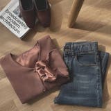 Vネックフェミニンブラウス シャツ レディース | Amulet | 詳細画像14 