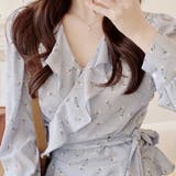 Vネック花柄ブラウス レディース トップス | Amulet | 詳細画像12 