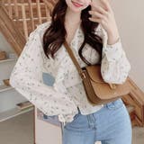 Vネック花柄ブラウス レディース トップス | Amulet | 詳細画像3 