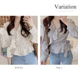 Vネック花柄ブラウス レディース トップス | Amulet | 詳細画像5 