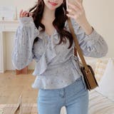 Vネック花柄ブラウス レディース トップス | Amulet | 詳細画像8 