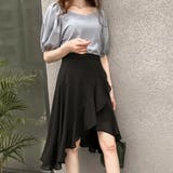 パフスリーブ五分丈トップス レディース カジュアル | Amulet | 詳細画像4 