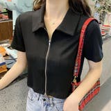 ダブルジップ半袖トップス レディース 半袖 | Amulet | 詳細画像12 