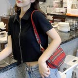 ダブルジップ半袖トップス レディース 半袖 | Amulet | 詳細画像15 