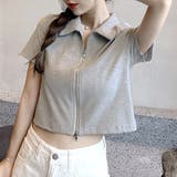 ダブルジップ半袖トップス レディース 半袖 | Amulet | 詳細画像3 