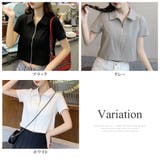 ダブルジップ半袖トップス レディース 半袖 | Amulet | 詳細画像5 