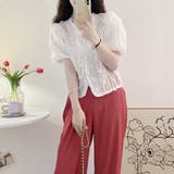 半袖パフスリーブブラウス レディース 半袖 | Amulet | 詳細画像11 