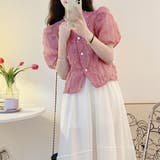 半袖パフスリーブブラウス レディース 半袖 | Amulet | 詳細画像12 