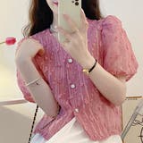 半袖パフスリーブブラウス レディース 半袖 | Amulet | 詳細画像3 